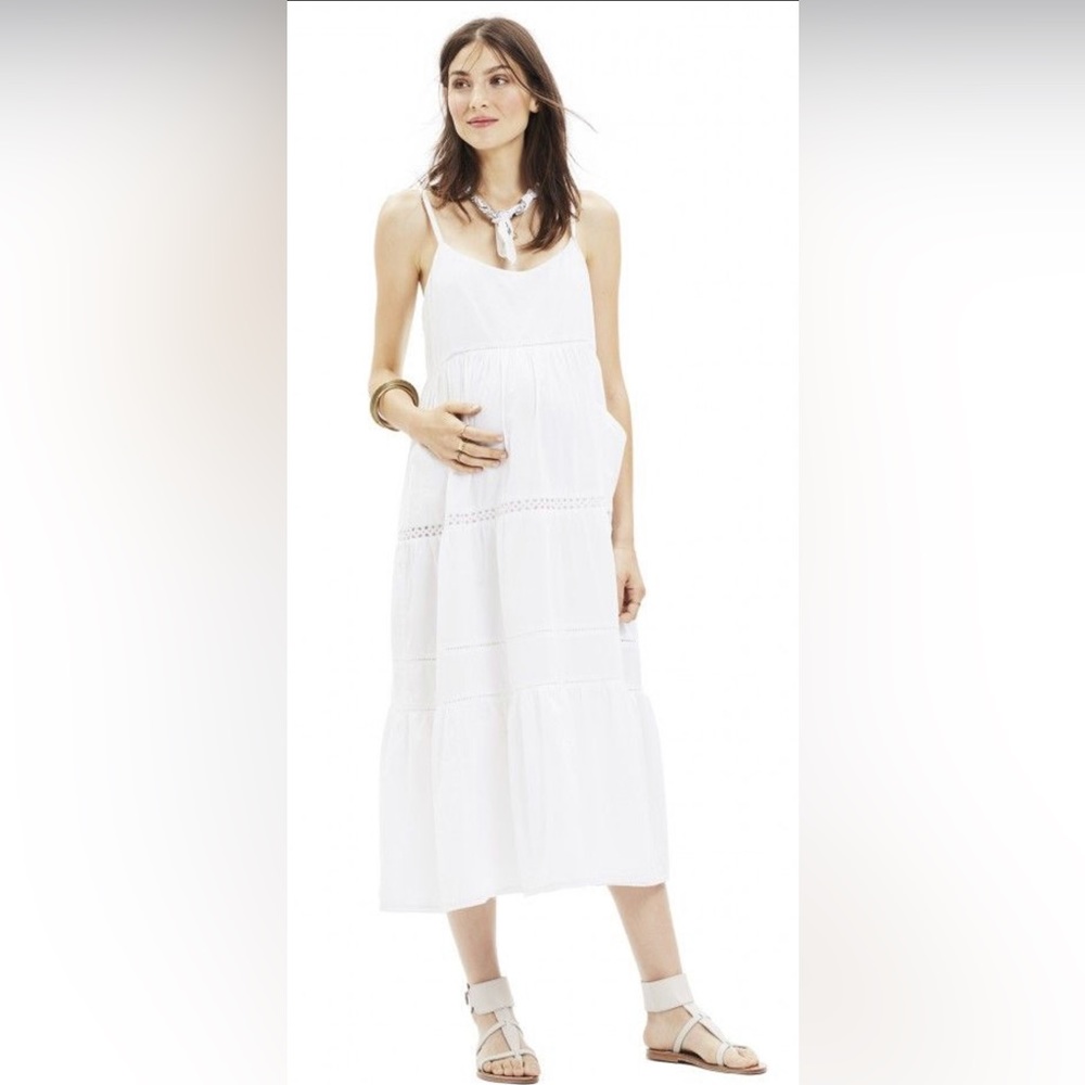 Hatch Jessie Eyelet Dress size 0 (can be worn maternity and non maternity)